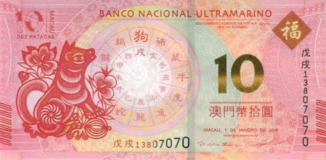 港珠澳大桥 China 2018 through the commemorative banknotes 