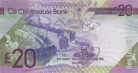 Clydesdale Bank £20 Banknote Scotland New Uncirculated 11 July 2015 