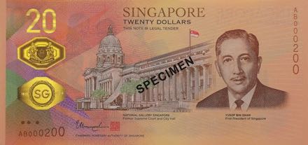 SINGAPORE 1000 1,000 DOLLAR P51 1999-2018 AA 1st Prefix UNC MONEY New BANK NOTE