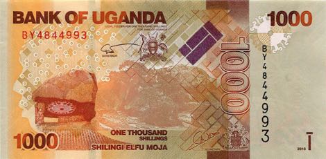 Monument/Birds/p51-New UNC 2017 Uganda 5000 Shillings