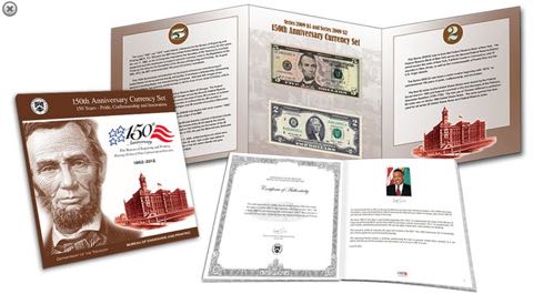 United_States_BEP_150th_Anniversary_Currency_Set